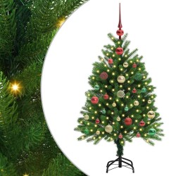 Sapin de Noël avec 150 LED avec support Vert 120 cm PE 541861541861