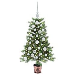 Sapin de Noël avec 150 LED avec support Vert 90 cm PE 541862541862