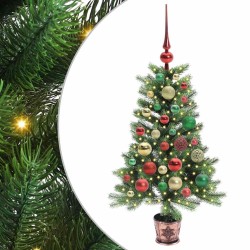 Sapin de Noël avec 150 LED avec support Vert 90 cm PE 541863541863