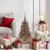 Sapin de Noël avec 150 LED avec support Vert 90 cm PE 541865541865