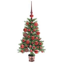 Sapin de Noël avec 150 LED avec support Vert 90 cm PE 541865541865