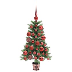 Sapin de Noël avec 150 LED avec support Vert 90 cm PE 541865541865