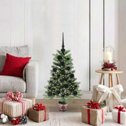 Sapin de Noël avec 150 LED avec support Vert 90 cm PE 541866541866