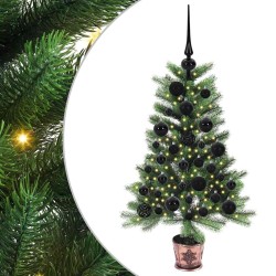 Sapin de Noël avec 150 LED avec support Vert 90 cm PE 541866541866
