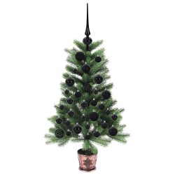 Sapin de Noël avec 150 LED avec support Vert 90 cm PE 541866541866