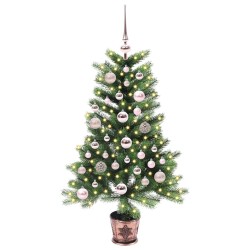 Sapin de Noël avec 150 LED avec support Vert 90 cm PE 541867541867