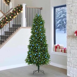 Sapin de Noël avec 300 LED avec support Vert 240 cm PE 541868541868