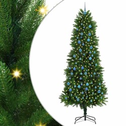 Sapin de Noël avec 300 LED avec support Vert 240 cm PE 541868541868