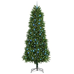 Sapin de Noël avec 300 LED avec support Vert 240 cm PE 541868541868