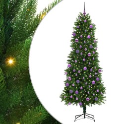Sapin de Noël avec 300 LED avec support Vert 240 cm PE 541869541869