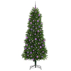 Sapin de Noël avec 300 LED avec support Vert 240 cm PE 541869541869