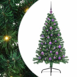 Sapin de Noël artificiel pré-éclairé Vert 150 cm PVC 541870541870