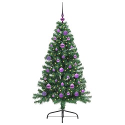 Sapin de Noël artificiel pré-éclairé Vert 150 cm PVC 541870541870