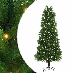 Sapin de Noël avec 300 LED avec support Vert 240 cm PE 541884541884