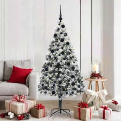 Sapin de Noël artificiel Blanc 180 cm PVC, Acier et Plastique 541886541886