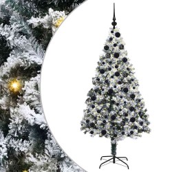 Sapin de Noël artificiel Blanc 180 cm PVC, Acier et Plastique 541886541886