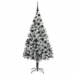 Sapin de Noël artificiel Blanc 180 cm PVC, Acier et Plastique 541886541886