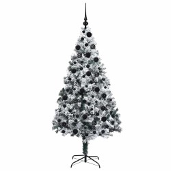 Sapin de Noël artificiel Blanc 180 cm PVC, Acier et Plastique 541886541886