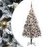 Sapin de Noël artificiel Blanc 180 cm PVC, Acier et Plastique 541887541887