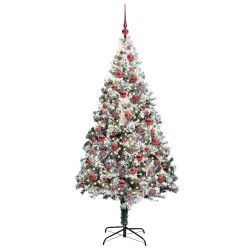 Sapin de Noël artificiel Blanc 180 cm PVC, Acier et Plastique 541887541887