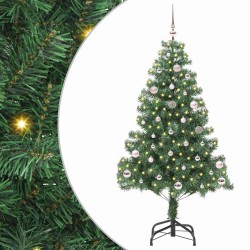 Sapin de Noël avec 150 LED avec support Vert 150 cm PVC 541899541899