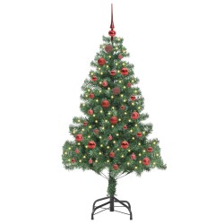 Sapin de Noël avec 150 LED avec support Vert 150 cm PVC 541902541902