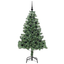 Sapin de Noël avec 150 LED avec support Vert 150 cm PVC 541903541903