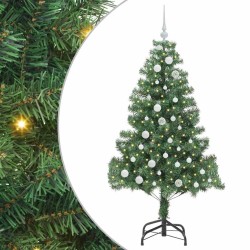 Sapin de Noël avec 150 LED avec support Vert 150 cm PVC 541904541904