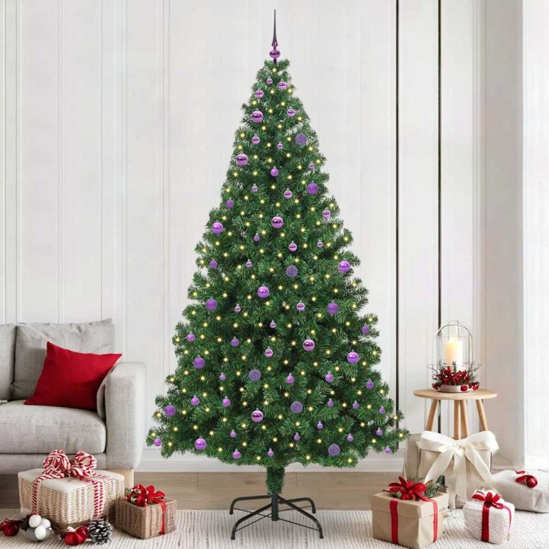 Sapin de Noël artificiel Vert 240 cm PVC, Acier et Plastique 541905541905
