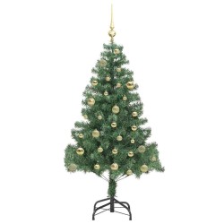 Sapin de Noël avec 150 LED avec support Vert 150 cm PVC 541906541906