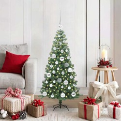 Sapin de Noël avec 150 LED avec support Vert 120 cm PVC 541907541907