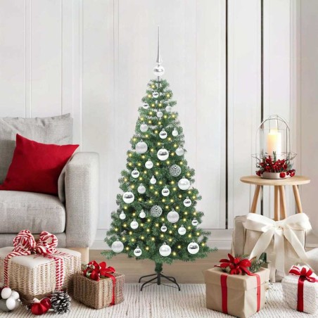 Sapin de Noël avec 150 LED avec support Vert 120 cm PVC 541907541907