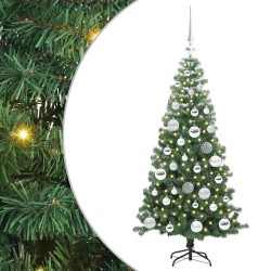 Sapin de Noël avec 150 LED avec support Vert 120 cm PVC 541907541907