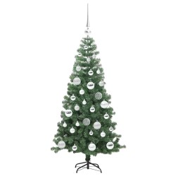Sapin de Noël avec 150 LED avec support Vert 120 cm PVC 541907541907