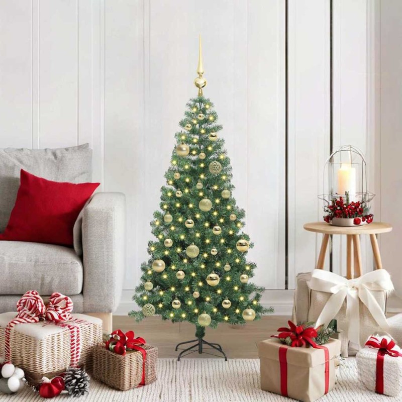 Sapin de Noël avec 150 LED avec support Vert 120 cm PVC 541908541908