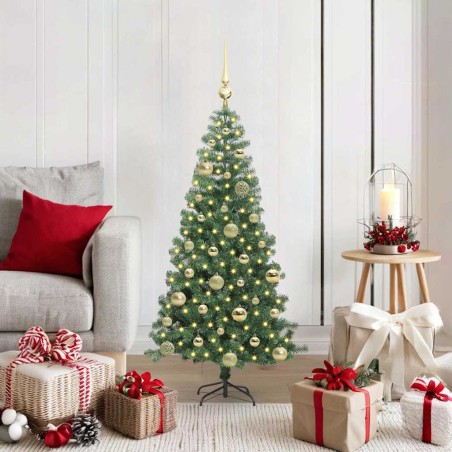 Sapin de Noël avec 150 LED avec support Vert 120 cm PVC 541908541908