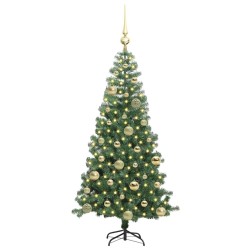 Sapin de Noël avec 150 LED avec support Vert 120 cm PVC 541908541908