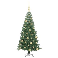 Sapin de Noël avec 150 LED avec support Vert 120 cm PVC 541908541908