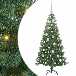 Sapin de Noël avec 150 LED avec support Vert 120 cm PVC 541909541909