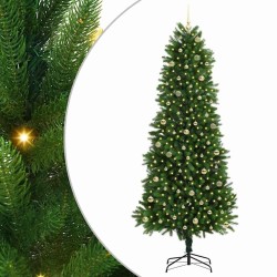 Sapin de Noël avec 300 LED avec support Vert 240 cm PE 541910541910
