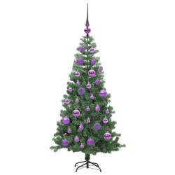 Sapin de Noël avec 150 LED avec support Vert 120 cm PVC 541911541911