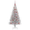 Sapin de Noël avec 150 LED avec support Argent 120 cm PET 541913541913