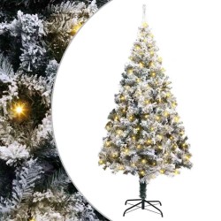 Sapin de Noël artificiel Blanc 180 cm PVC, Acier et Plastique 541914541914