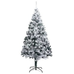 Sapin de Noël artificiel Blanc 180 cm PVC, Acier et Plastique 541914541914