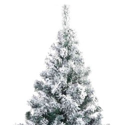 Sapin de Noël artificiel Blanc 180 cm PVC, Acier et Plastique 541914541914