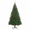 Sapin de Noël artificiel Vert 210 cm PVC, Acier et Plastique 541921541921