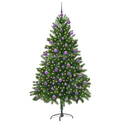 Sapin de Noël avec 300 LED avec support Vert 180 cm PE 541926541926