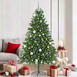 Sapin de Noël avec 300 LED avec support Vert 180 cm PE 541927541927
