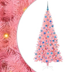 Sapin de Noël avec 300 LED avec support Rose 180 cm PVC 541928541928