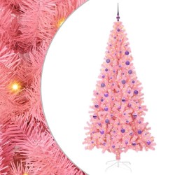 Sapin de Noël avec 300 LED avec support Rose 180 cm PVC 541930541930